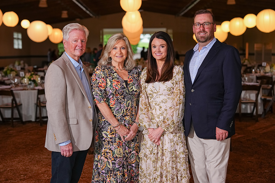 Cline family in banquet room